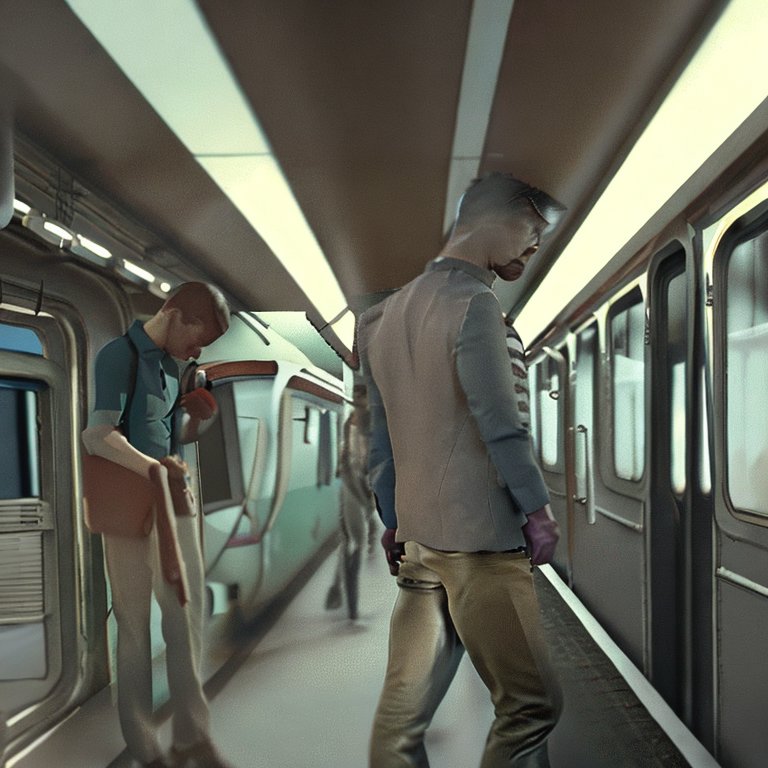 A man going to work